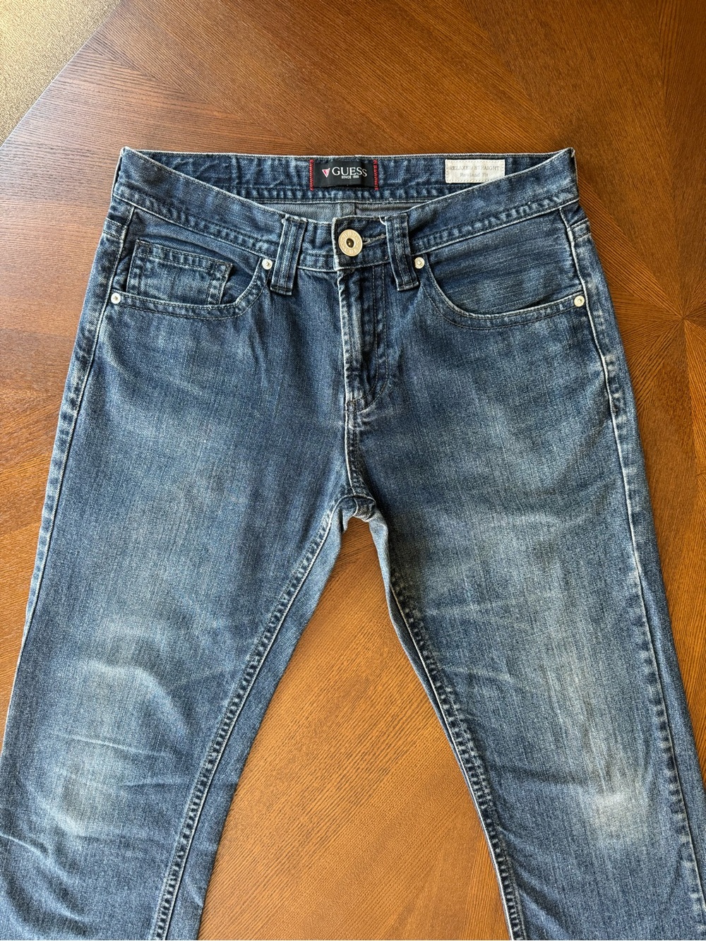 GUESS Blue Denim Jeans Back Pocket Detail